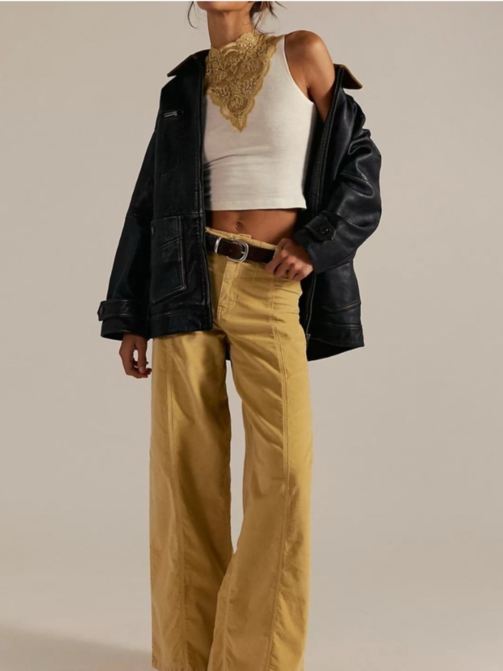 Free People Libre Cord Wide-Leg Jeans Size 26 NWT
